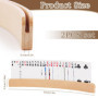 MXTIMWAN 2 Pièces Porte Carte Enfant, Support Carte à Jouer, Porte-Cartes en Bois de pour Enfants 33cm, Support de Poker, Porte 