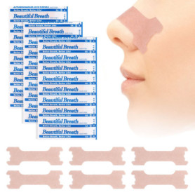 MXTIMWAN 120 Pièces Bandelettes Nasales, Bandelettes Nasales Anti Ronflement, Patch Anti Ronflement pour une Meilleure Respirati