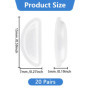 UKOFEW 20 Paires Plaquettes de Nez en Silicone,Antidérapants Coussinets de Nez,Plaquette Anti Glisse Lunette Coussinets Nez,pour