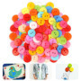 100PCS Boutons Colorés, Boutons de Bricolage, Bouton Multicolore, Artisanat Bouton Rond, Petits Boutons Ronds
