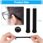 MXTIMWAN 3 Paires Protege Branche Lunette,Antidérapants pour Lunettes de Soleil,Manchon de Bras de Lunettes,Couvre Protège Branc