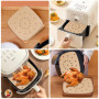 100 Papier Sulfurisé Air Fryer，Perforé Papier Cuisson Air Fryer，Jetable Antiadhésive Sans Huile Papier Parchemin Accessoires pou