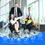 5pièces Roulettes Chaise de Bureau,roulette pour chaise de bureau,Silencieux 360°Rotation Protéger Le Sol Résistantes à l'abrasi