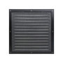 Grille d'aération en métal - 20 x 20 cm - Pour l'intérieur et l'extérieur - Avec moustiquaire - Robuste - Résistant aux intempér