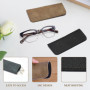 EHDWXVZM Lot De 3 Étuis À Lunettes En Cuir Souple, 3 Morceaux De Chiffon À Lunettes, Design En Cuir Souple, Lunettes De Sécurité
