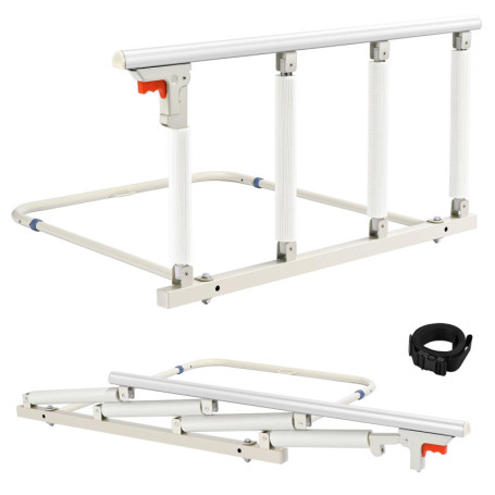 Brolteja Barrière de Lit Adulte, Barrière de sécurité Pliable pour Personnes âgées,Rail de lit de Sécurité,Barre d'Appui Anti Ch