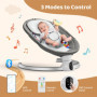 Transat Balancelle Bebe Electrique,Helangel Transat Bébé avec Télécommande et Wireless pour Style de contrôle APP,e pour Enfants
