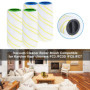 USHOP Rouleaux De Rechange pour Karcher FC7 FC5 FC3 FC3D,Brosse à rouleaux pour machine de nettoyage,Vert + bleu（4PCS）