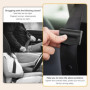 2PCS Ajusteur De Ceinture De SéCurité De Voiture,pince ceinture de sécurité voiture,Clip de RéGlage ceinture de sécurité de voit