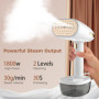 Défroisseur Vapeur 1800W, Fer à repasser portable avec 350ml réservoir d'eau amovible, 30g/min Voyage Vapeur Steamer pour vêteme