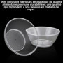 MIVIDE 100pcs Bols en Plastique Dur, 180ml Saladier Plastique Transparent, Bol de Service Réutilisable pour Mousse, Pouding, Des