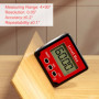 Gvolatee Rapporteur d'Angle Numerique, LCD Inclinometre Magnetique, Inclinomètre Numérique 4 x 90°, Niveau Digital Rétroéclairag
