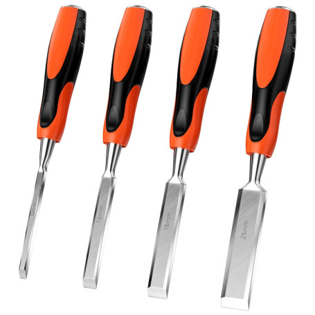 Traxenta Ciseaux a Bois, Burin Sculpture Gouge Outillage, Kit Outils Ciseau Menuisier, Couteau Gouges Menuiserie Ciseau à Rainur