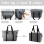 ZHYUAN Sac Isotherme Portable,Sac Isotherme Pliable,Sac Isotherme Grande Capacité,Sacs à Main Thermique avec Doublure Étanche,Gr