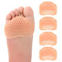 Lot de 4 Coussinets Métatarsiens Anti-Échauffement/Douleur, Coussinet Plantaire Gel Coussin, Coussinet D'avant-Pied, Coussinets 