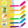 Mini Surligneurs Bonbons Forme 30 Pièces, Stylos Fluorescents Marqueurs Kawaii, Couleurs Vives Textliner pour Carte D'anniversai