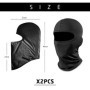 QEEQPF Lot de 2 cagoules coupe-vent pour moto - Masque respirant - Accessoire de sport - Unisexe - Pour activités de plein air, 