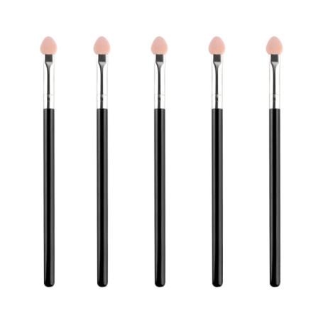 Pinceaux Fards à Paupières, 5 Pcs Pinceaux Maquillages Yeux, Pinceau Paupière en Sponge, Applicateur Fard a Paupiere, Pinceaux E