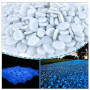 300 Pièces Pierre Lumineuse, Pierres Décoratives de Pot de Fleur, Cailloux Aquarium, Pierres Fluorescentes, Jardin Decoration Ex