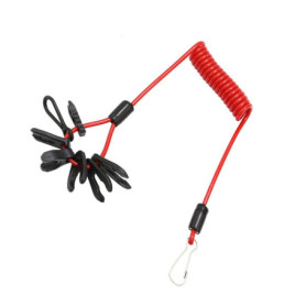 BOBOZHONG Longe d'arrêt d'arrêt de Moteur de Bateau,Longe de clé d'interrupteur d'arrêt du Moteur pour Moteur Interrupteur Hors-