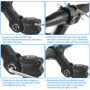 Potence de Vélo Réglable ±60° Tige de Guidon pour VTT 25.4mm Alliage d'aluminium pour Vélo de Montagne BMX Vélo de Route 110 mm