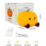 Veilleuse Bébé Veilleuse Enfant, Rechargeable USB+3 Luminosité+Fonction Minuterie, Citrouille Veilleuse Bebe Silicone Souple LED