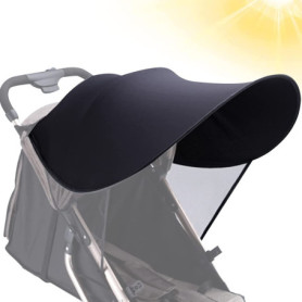 Housse De Protection Solaire pour Poussette Auvent Housse Protection UV Poussette Buggy Pare Soleil BéBé Pare-Soleil Poussette U