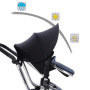 Housse De Protection Solaire pour Poussette Auvent Housse Protection UV Poussette Buggy Pare Soleil BéBé Pare-Soleil Poussette U