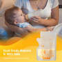 Vinabo Sachet Conservation Lait Maternelle, 50 PCS Sac Congelation Lait Maternel, 250ml Conservation Lait Maternel Pré-stérilisé