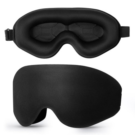 Blendura Masque de Nuit, 3D Cache Yeux pour Dormir Bloquer la Lumière Masque Sommeil 20mm Contour Profond Doux et Confortables M