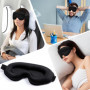 Blendura Masque de Nuit, 3D Cache Yeux pour Dormir Bloquer la Lumière Masque Sommeil 20mm Contour Profond Doux et Confortables M