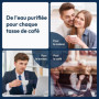 AquaStrata Filtre à Eau 6 Pièces pour Machines à Café Entièrement Automatiques, Remplacement pour De'Longhi DLSC002 9310926 SER3