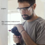 KAYLRE 2 PCS Lunettes De Protection Anti-Buée et UV Lunettes et Anti-Rayures pour Les lieux de Travail, Construction, Bricolage,