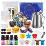 JOYBOY Kit de Fabrication de Bougies, Kit Parfumées DIY Bougies avec de la Cire de Soja,Pichet Verseur pour Bougies d'art et d'a