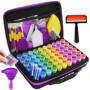 JOYBOY Diamond Painting Accessoires Boite,Boite Diamond Painting Rangement,avec Entonnoir,pour Broderie Diamant Kit Complet,Pein