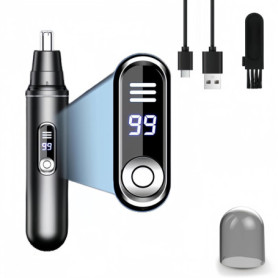 Tondeuse Nez, Tondeuse Nez Oreilles Homme, Tondeuse Nez Rechargeable Par USB Indolore, Rasoir Nez Homme du Visage, Coupe Poils N