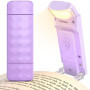 Mexllex Lampe de Lecture, Liseuse Lampe lecture pour lire au lit lampe livre lecture Rechargeable 3 Couleurs Protection des Yeux