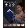 Mexllex Lampe de Lecture, Liseuse Lampe lecture pour lire au lit lampe livre lecture Rechargeable 3 Couleurs Protection des Yeux