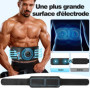 JOYTOUR Ceinture Abdominale Electrostimulation, Appareil Electrostimulation Abdominale, Electrostimulateur Musculaire, Cuir de P