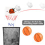 Mini Panier de Basket-Ball Mini Panier de Basket-Ball 16,2 x 12 cm Mini Panier de Basket-Ball Chambre avec 2 balles et Pompe Bur