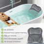 UCAMP Oreiller de Bain,Coussin de Bain avec Technologie 4D-Air-Mesh et 6 ventouses,Coussin Baignoire pour la tête,Le Cou,Le Dos 