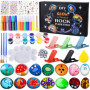 TOSUTO Kit de Peinture sur Pierre pour Enfants,12 Galets à Décore + 2 pierres lumineuses,Kits de Loisirs Créatifs Enfants,Kits d