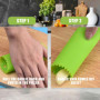 2 Pièce Epluche Ail en Silicone, de Peau Presse-ail Professionnel,Rouleaux D'éplucheur D'ail Peeling, Accessoire de Cuisine pour