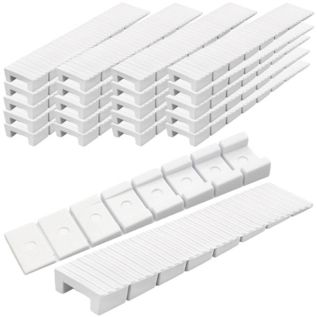20 Pièces Cales,Cale,Cale Plastique,Cales en Plastique,Cale Plastique de Reglage,Cale Meuble,pour Décoration de la Maison,Meuble