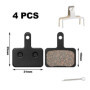 4 Paires Plaquette de Frein Vtt,Plaquette de Frein Velo Plaquette de Frein Trottinette Electrique Détachées de Vélo Plaquette de
