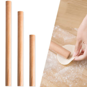 NC DBAILY Rouleau Pâtisserie Boishêtre,3pcs des Tailles Différentes Bûches Naturelles Pas Poignée Convient pour Les Gâteaux Pain