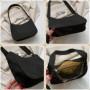 YZROHYI Petit Sac à Main Vintage,Sac Bandoulière Y2k,Sac Noir,Sac à Main Tendance Femme,Shoulder Bag Women,Sac à Bandoulière Des