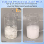 Lot de 6 masques de collagène bio pour la nuit, anti-âge, anti-rides, masque facial anti-rides, masque de nuit hydratant