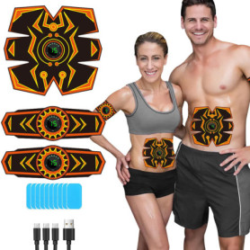 SEVEKO Electrostimulateur Musculaire, EMS Ceinture Abdominale Electrostimulation, Abdos Musculation Appareil, Musculation Abdomi