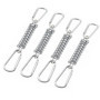 Boucle Ressort Tension Fixation Store - Voile D'ombrage Fixations Accessoires en Acier Inoxydable avec 4 Ressorts HéLicoïdaux 8 